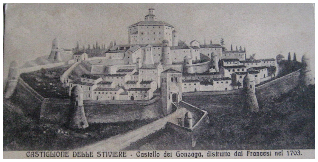 Castello di Castiglione prima di essere demolito nel 1703